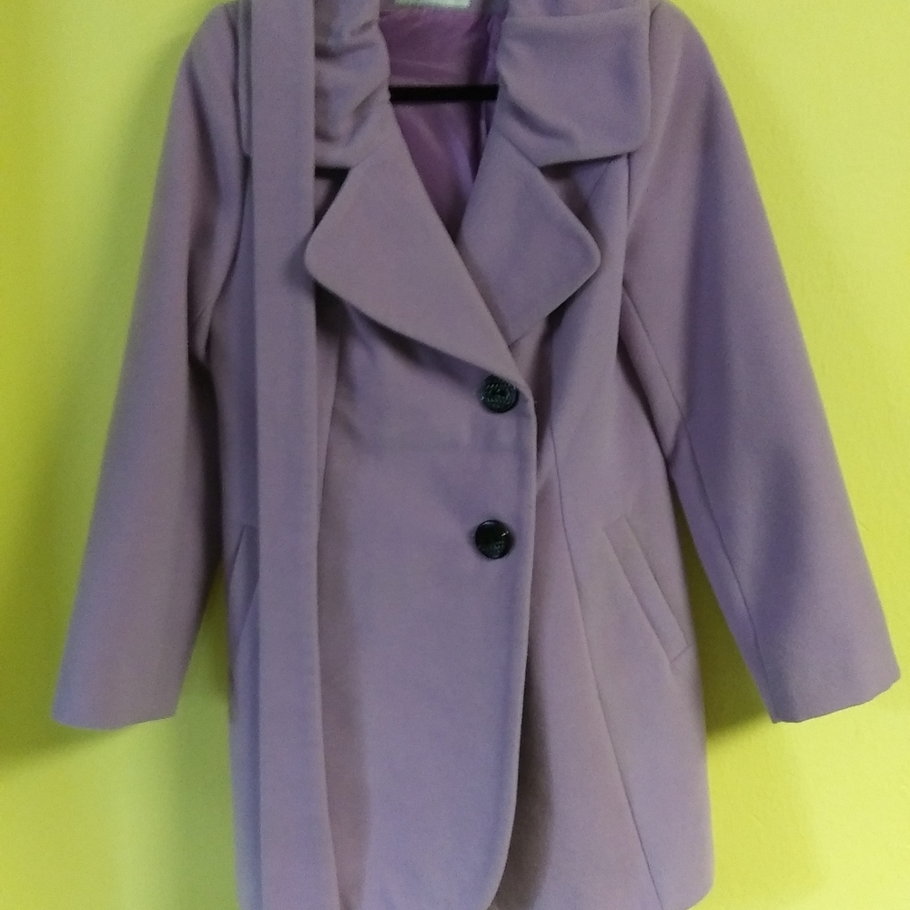 A warm, wool blend overcoat